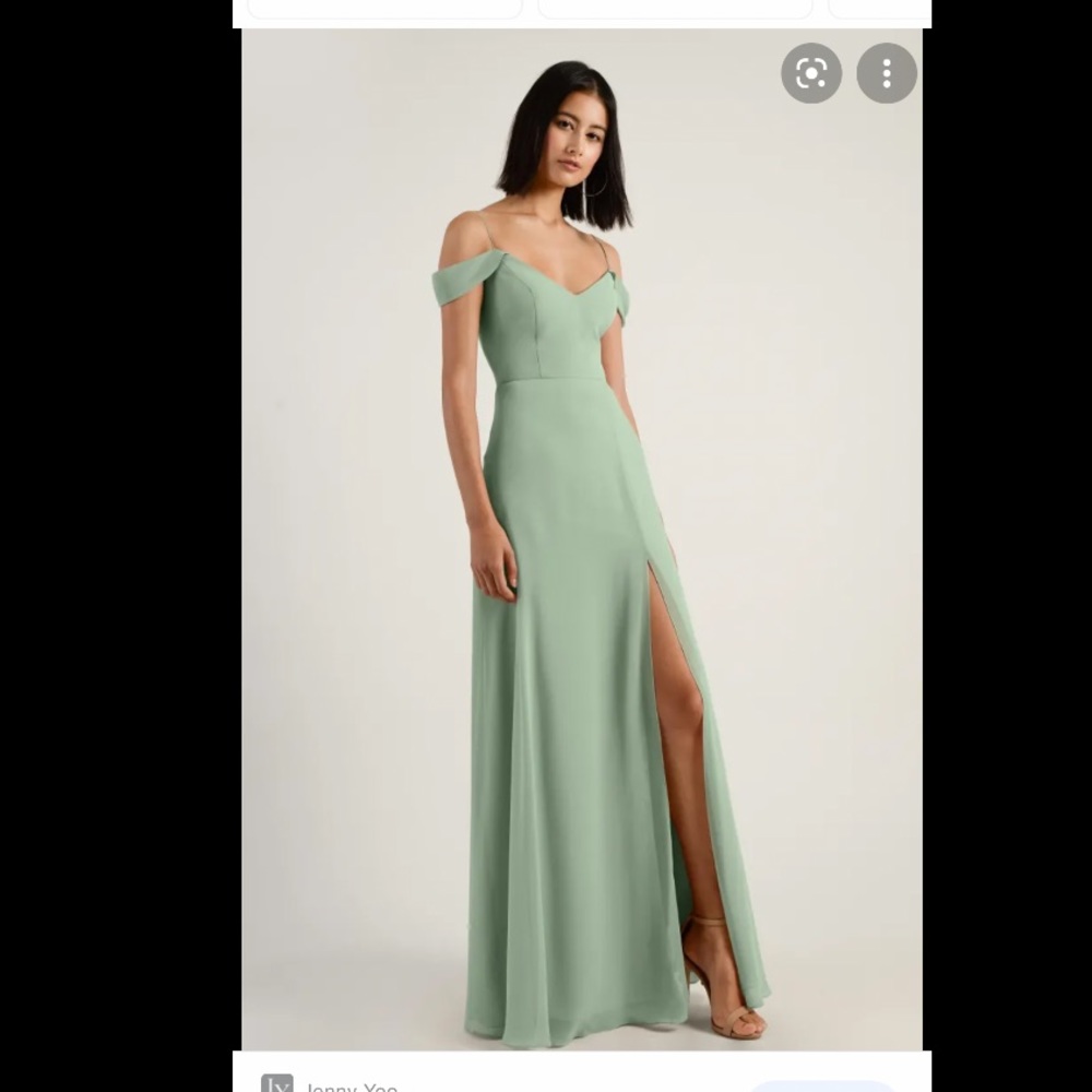 Jenny Yoo Priya Seaglass size 8